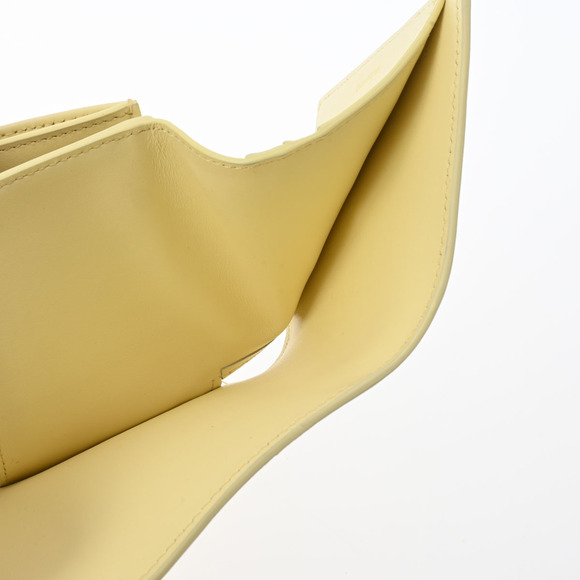 Celine Calfskin Bi fold Wallet Triomphe Yellow - Picture 10 of 12